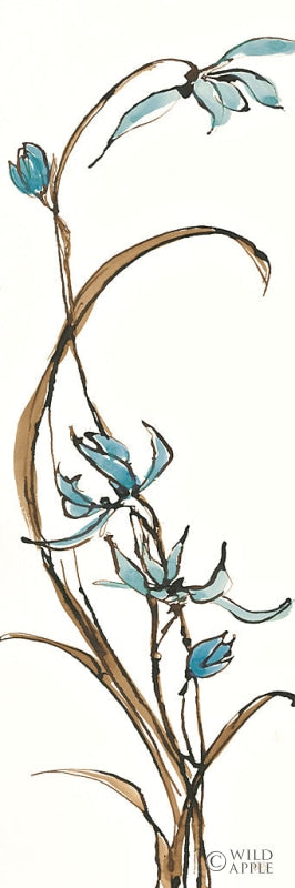 Reproduction of Spring Orchids II on White by Chris Paschke - Wall Decor Art