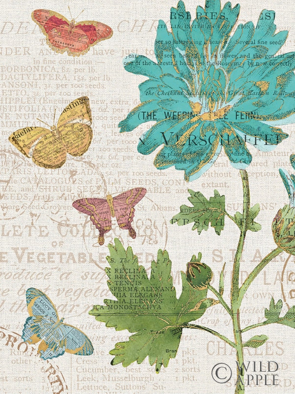 Reproduction of Bookshelf Botanical XII by Katie Pertiet - Wall Decor Art