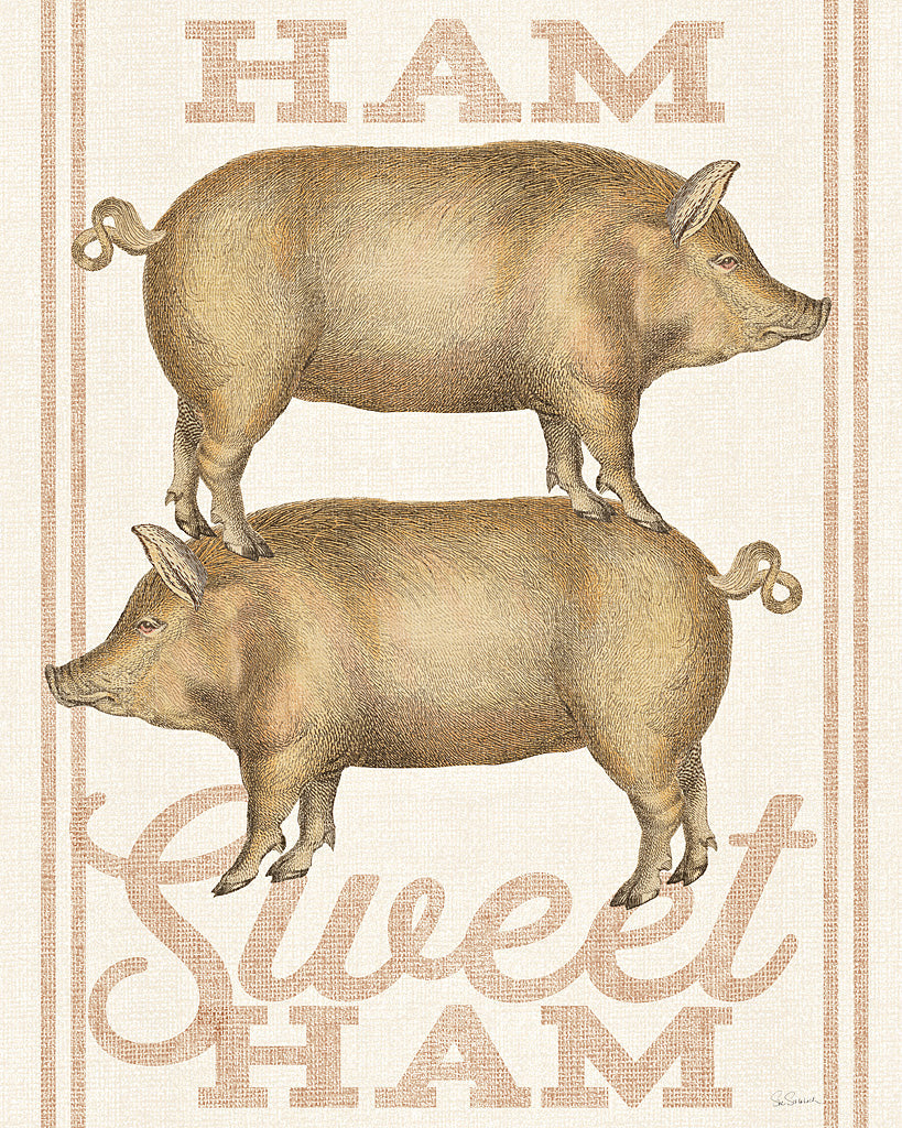 Reproduction of Ham Sweet Ham by Sue Schlabach - Wall Decor Art