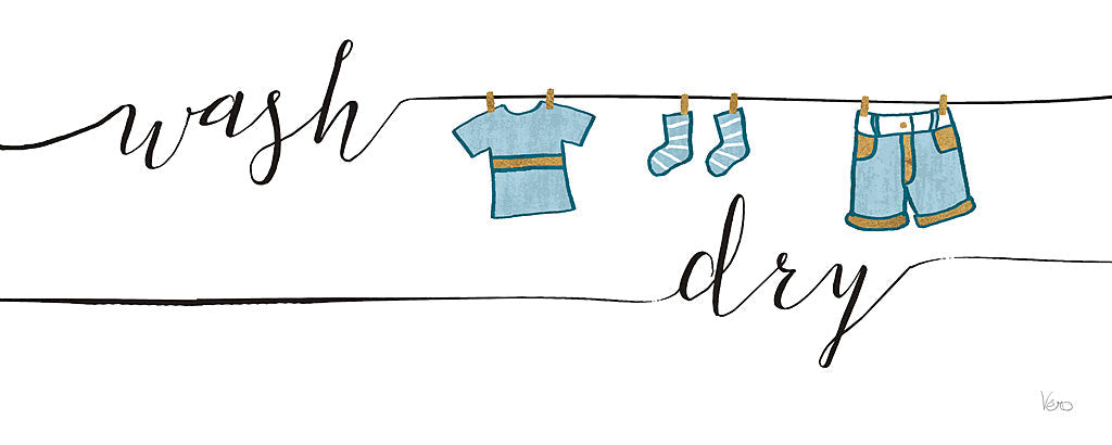 Reproduction of Wash and Dry II by Veronique Charron - Wall Decor Art