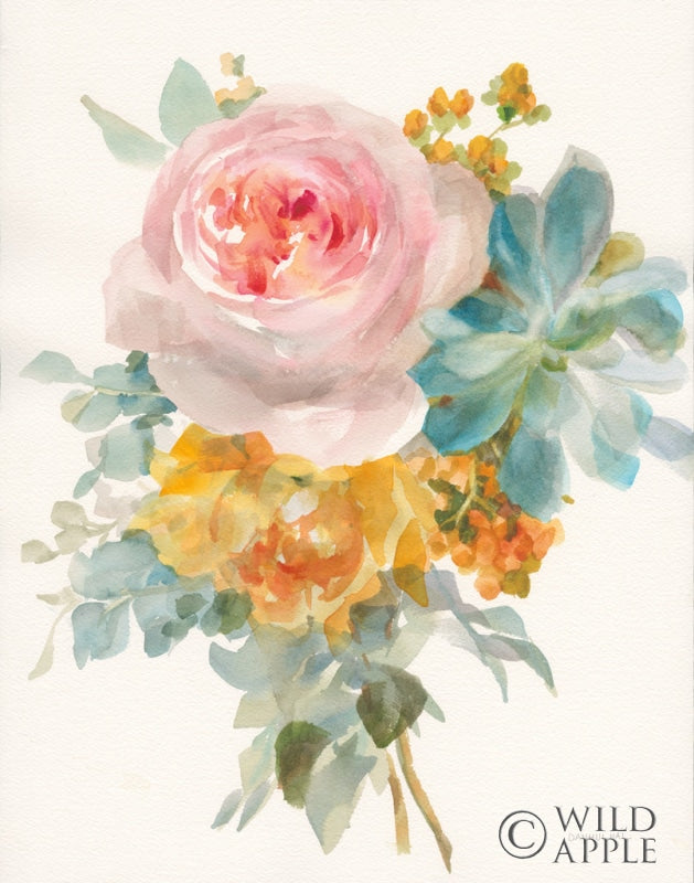 Reproduction of Garden Bouquet II Crop by Danhui Nai - Wall Decor Art