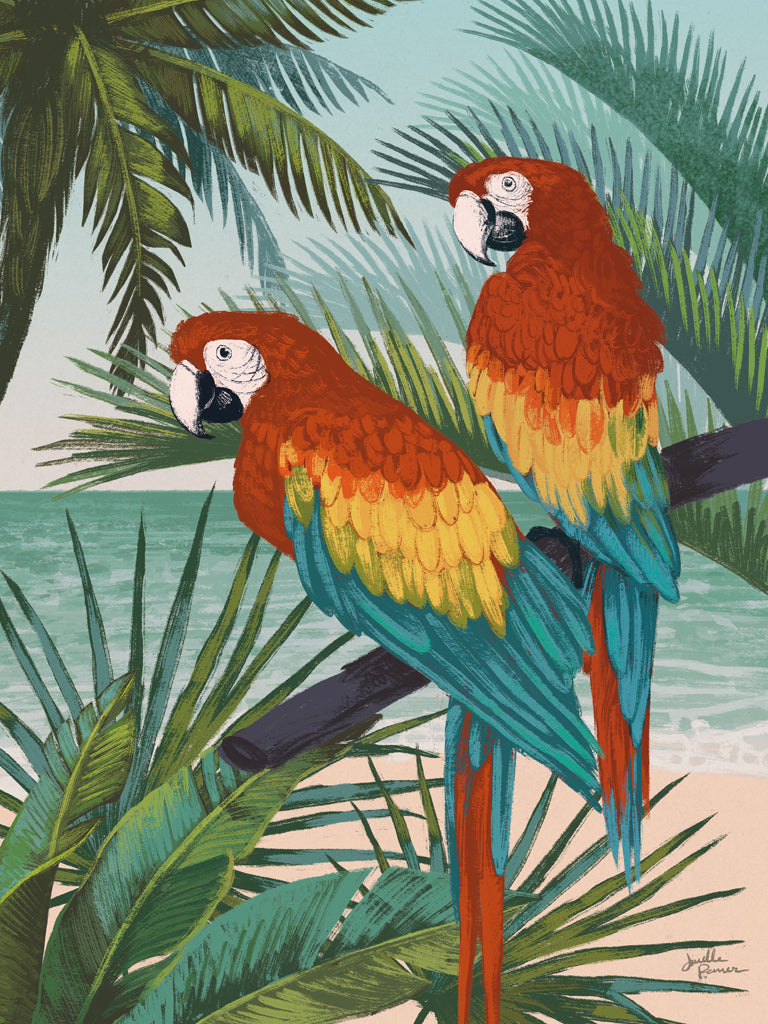 Reproduction of Welcome to Paradise X Crop by Janelle Penner - Wall Decor Art