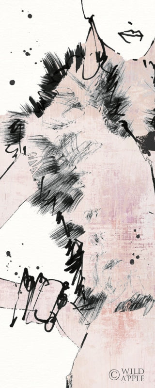 Reproduction of Fashion Strokes VIII Pastel Crop by Anne Tavoletti - Wall Decor Art