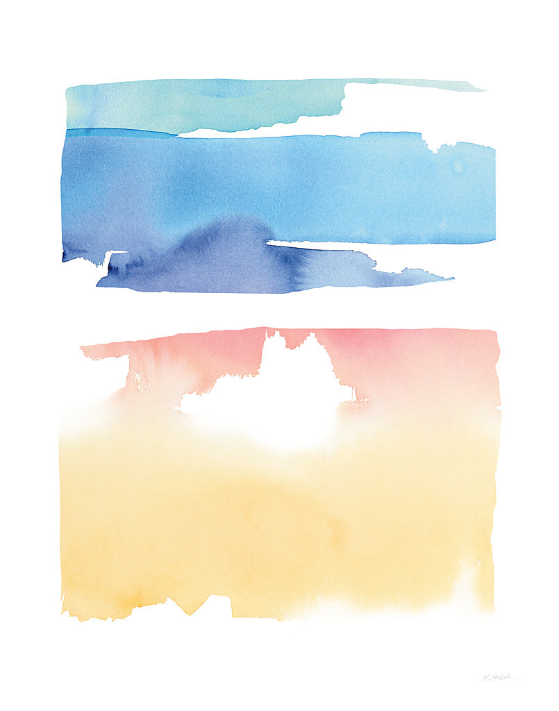 Reproduction of Waterslide Merger by Mike Schick - Wall Decor Art