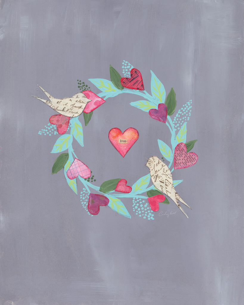 Reproduction of Love Circle by Courtney Prahl - Wall Decor Art