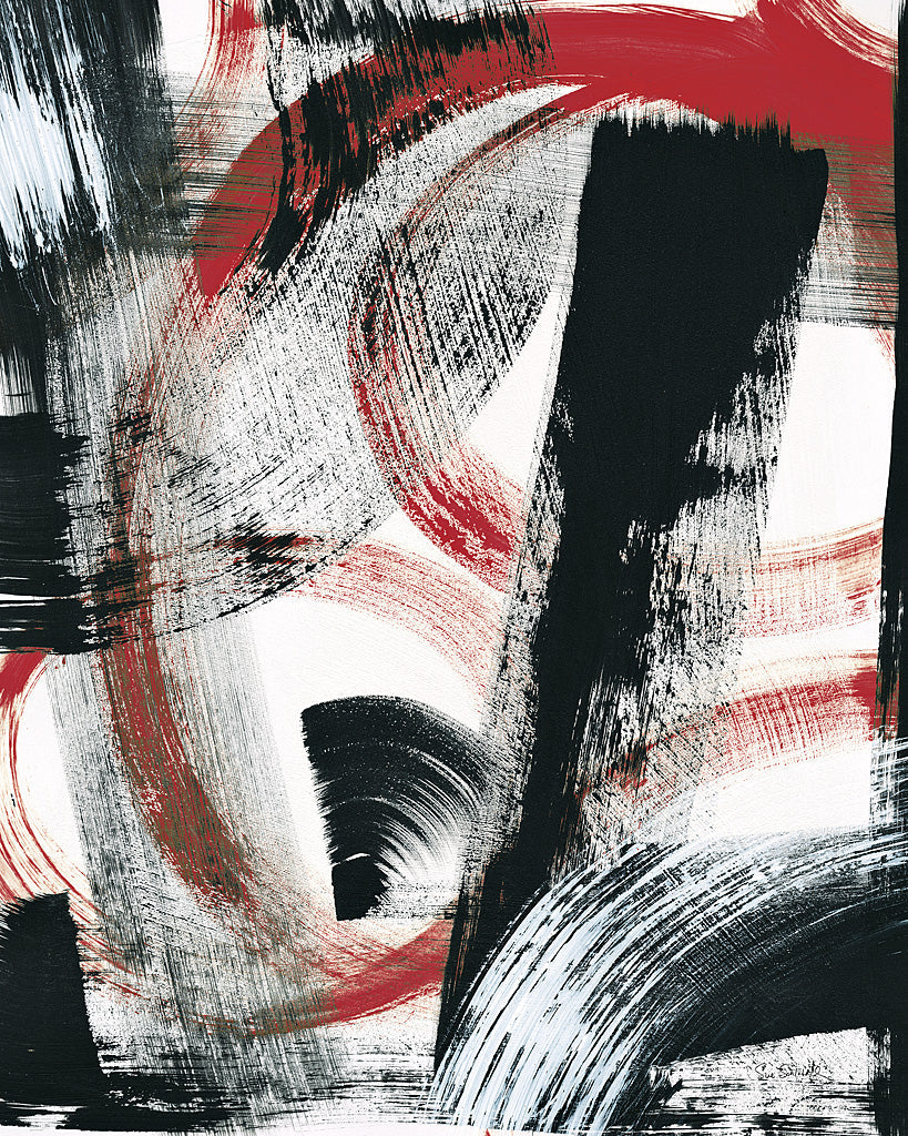 Reproduction of LPs in 33 II Red v2 by Sue Schlabach - Wall Decor Art