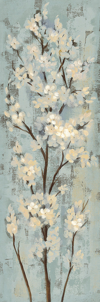 Reproduction of Almond Branch II on Light Blue by Silvia Vassileva - Wall Decor Art