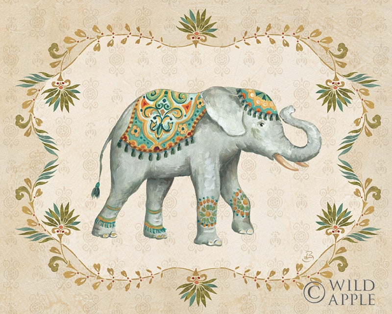 Reproduction of Elephant Walk IV by Daphne Brissonnet - Wall Decor Art