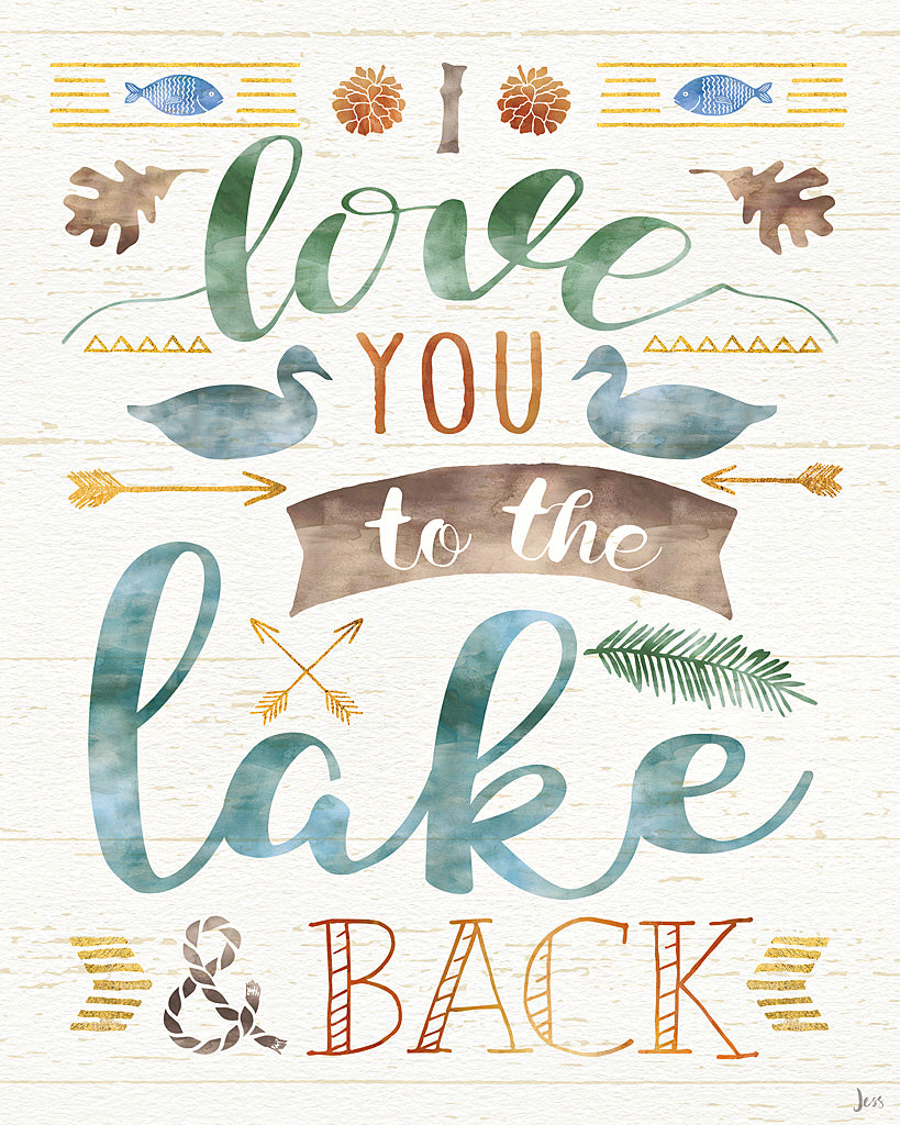 Reproduction of Lake Love II by Jess Aiken - Wall Decor Art