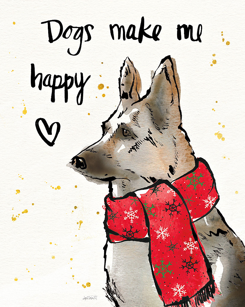 Reproduction of Strike a Paws VIII Christmas by Anne Tavoletti - Wall Decor Art