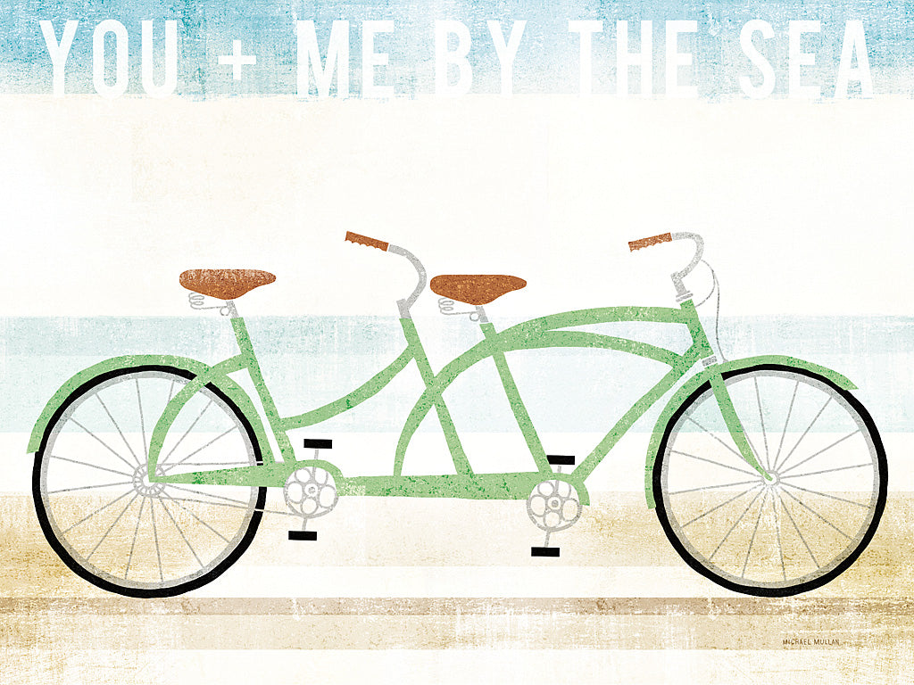 Reproduction of Beach Cruiser Tandem v2 by Michael Mullan - Wall Decor Art
