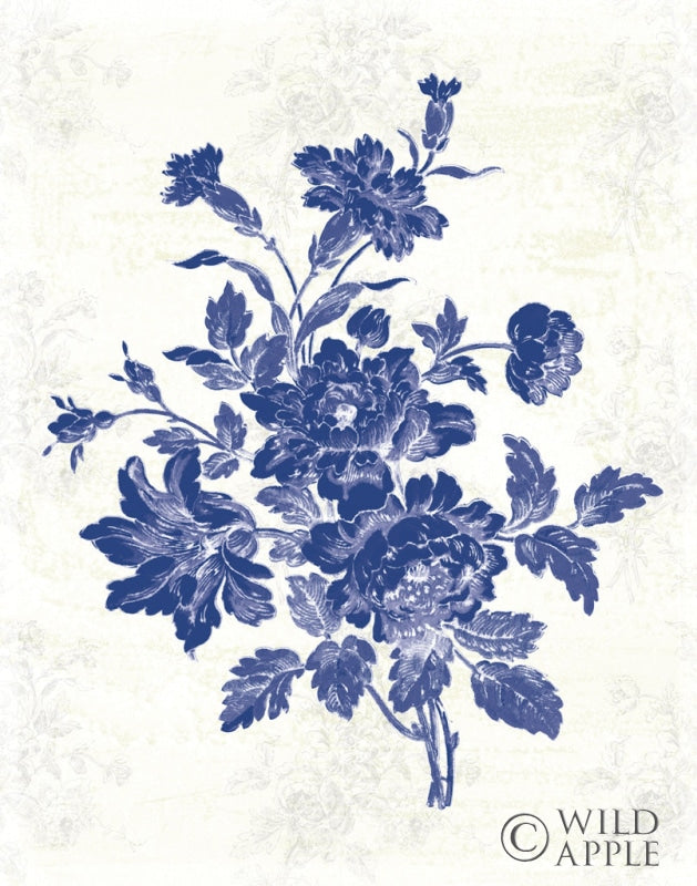 Reproduction of Toile Roses IX by Sue Schlabach - Wall Decor Art