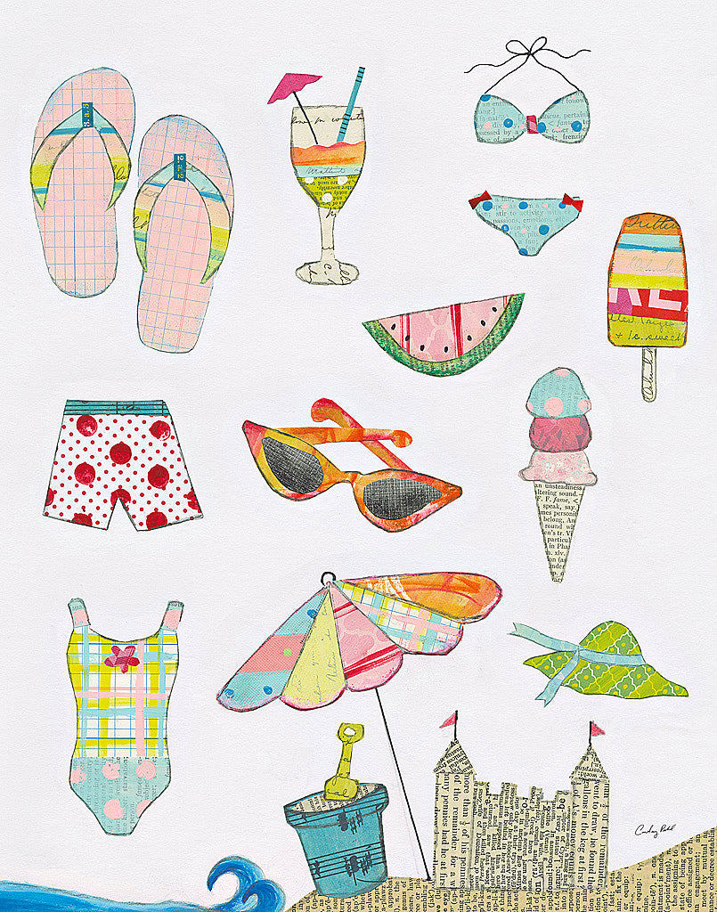 Reproduction of At the Beach I v2 by Courtney Prahl - Wall Decor Art