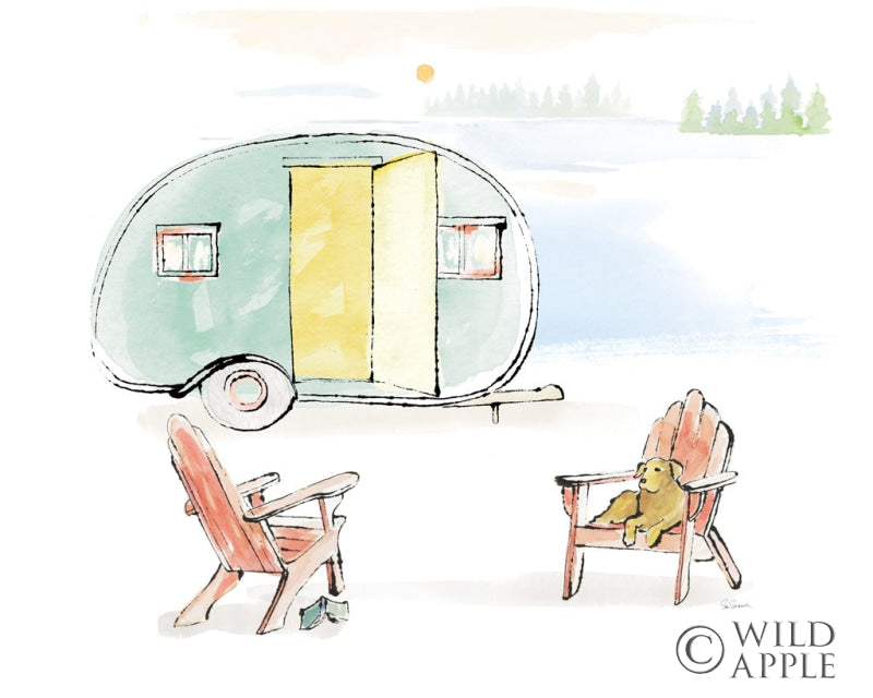 Reproduction of Lakeside Days V by Sue Schlabach - Wall Decor Art