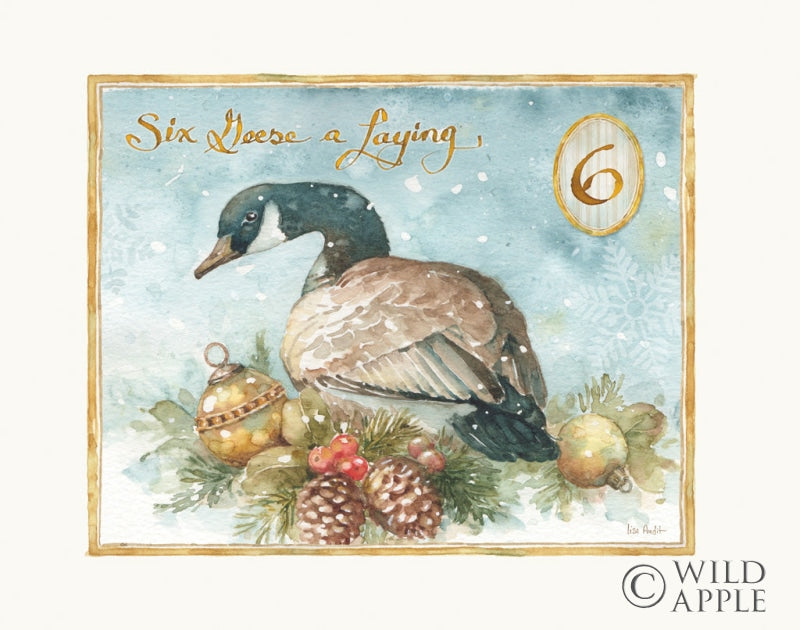 Reproduction of 12 Days of Christmas VI by Lisa Audit - Wall Decor Art