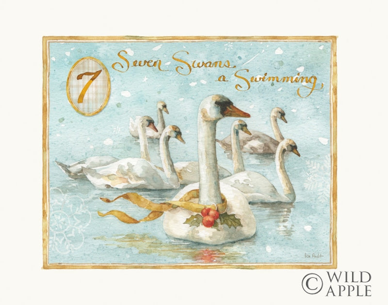 Reproduction of 12 Days of Christmas VII by Lisa Audit - Wall Decor Art