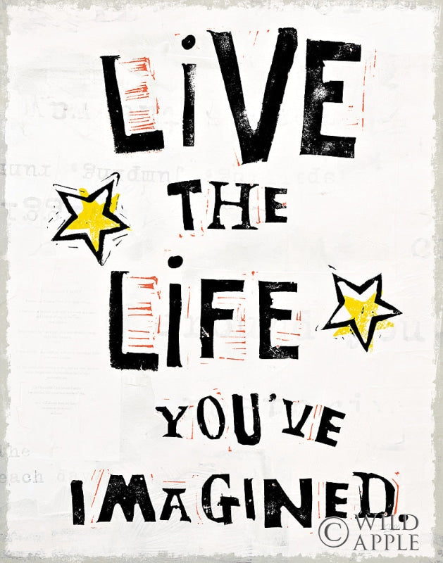 Reproduction of Live to the Fullest IV by Kellie Day - Wall Decor Art