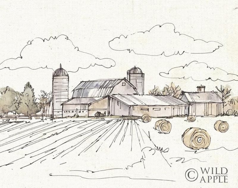 Reproduction of Farm Memories II Crop by Anne Tavoletti - Wall Decor Art