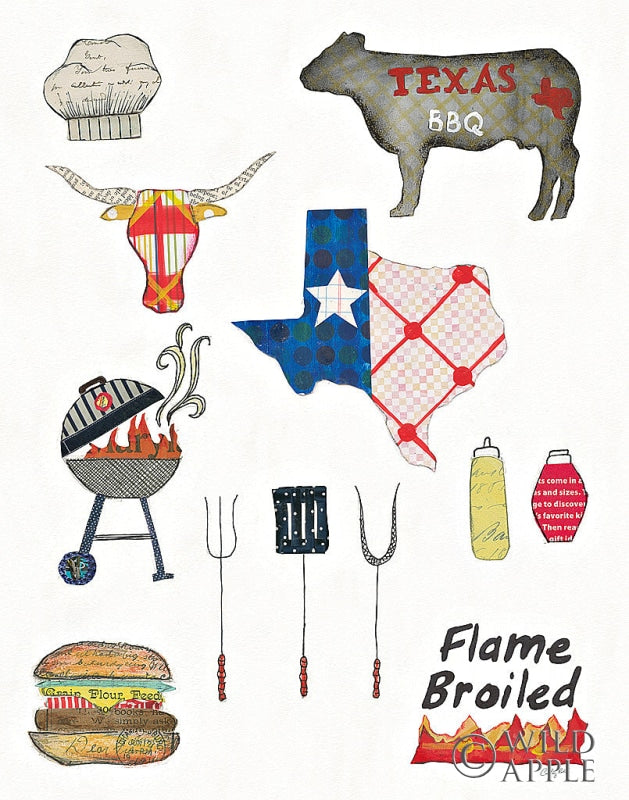 Reproduction of Summer Grilling II by Courtney Prahl - Wall Decor Art