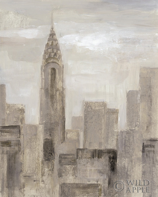 Reproduction of City Blocks I Greige by Silvia Vassileva - Wall Decor Art