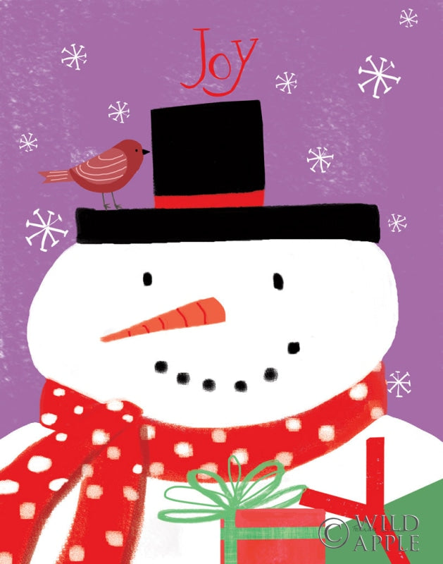 Reproduction of Snowman and Penguin Friends IV by Farida Zaman - Wall Decor Art