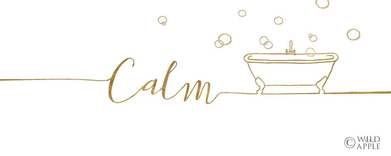 Reproduction of Underline Bath II by Veronique Charron - Wall Decor Art