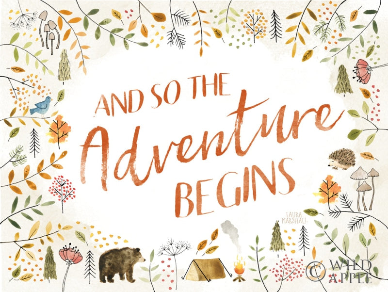 Reproduction of Woodland Whimsy I by Laura Marshall - Wall Decor Art