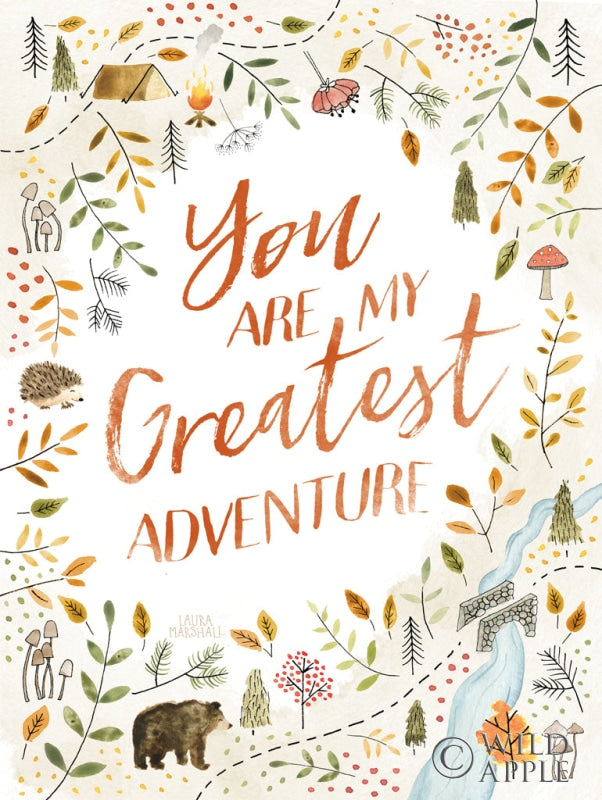 Reproduction of Woodland Whimsy IV by Laura Marshall - Wall Decor Art