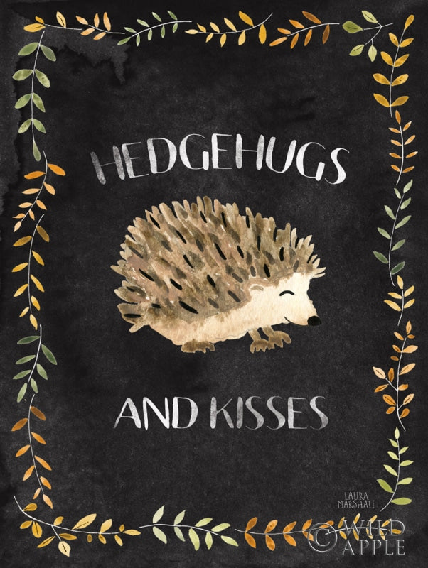 Reproduction of Woodland Whimsy X Black by Laura Marshall - Wall Decor Art