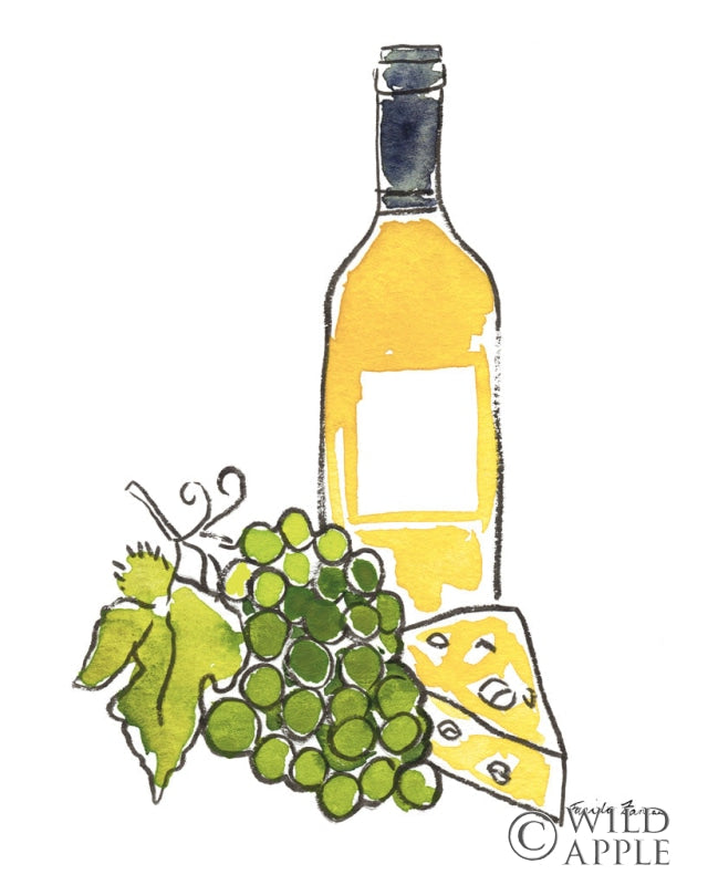 Reproduction of Wine Time IV by Farida Zaman - Wall Decor Art