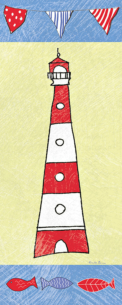 Reproduction of Coastal Lighthouse I by Farida Zaman - Wall Decor Art