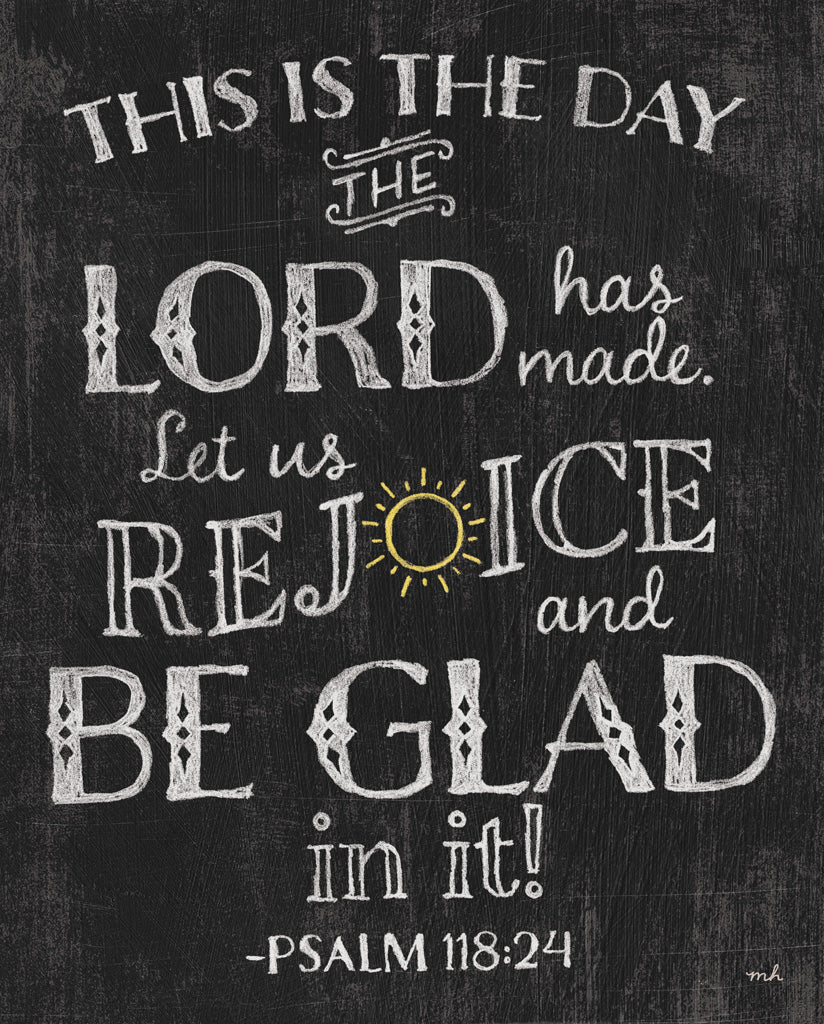 Reproduction of This is the Day Chalk by Moira Hershey - Wall Decor Art