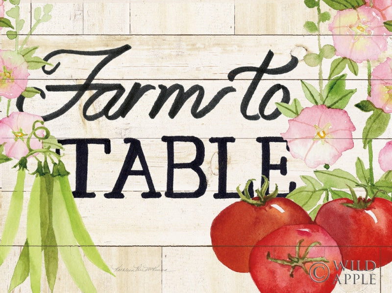 Reproduction of Life on the Farm Sign III by Kathleen Parr McKenna - Wall Decor Art