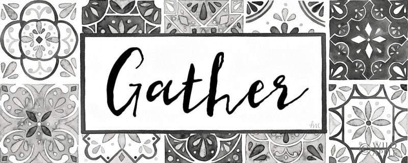 Reproduction of Garden Getaway Gather BW Crop by Laura Marshall - Wall Decor Art