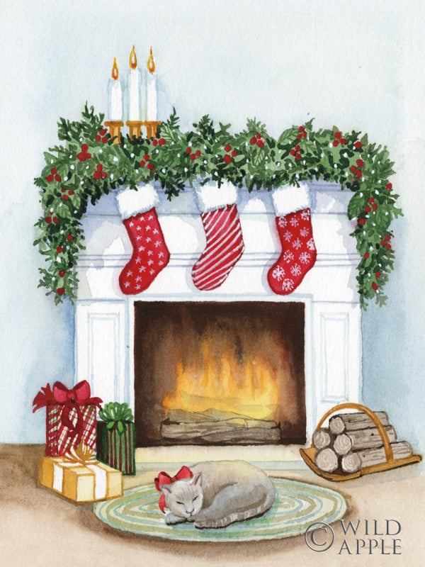 Reproduction of Night Before Christmas V by Kathleen Parr McKenna - Wall Decor Art