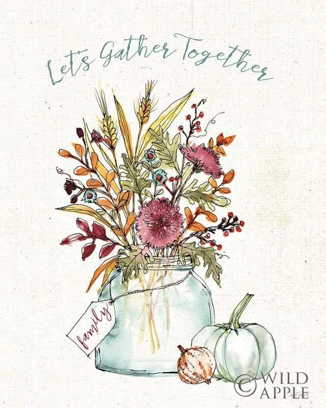 Reproduction of Festive Foliage III by Anne Tavoletti - Wall Decor Art