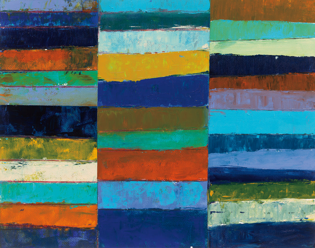 Reproduction of Abstract Stripe I by Cheryl Warrick - Wall Decor Art