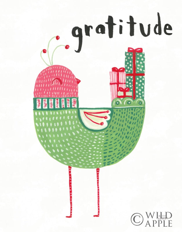 Reproduction of Christmas Tweets IV by Melissa Averinos - Wall Decor Art