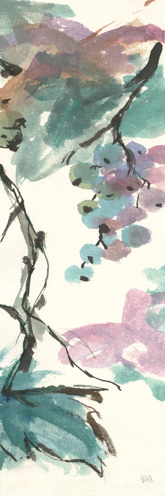 Reproduction of Pastel Grape Panel II by Chris Paschke - Wall Decor Art