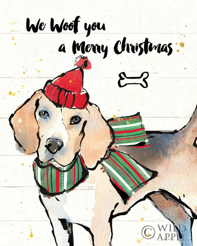 Reproduction of Strike a Paws IV - Woof You by Anne Tavoletti - Wall Decor Art