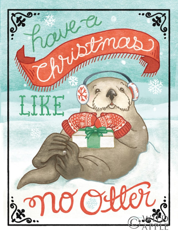 Reproduction of Polar Friends II Black Border by Mary Urban - Wall Decor Art