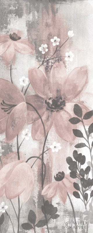 Reproduction of Floral Symphony Blush Gray Crop II by Silvia Vassileva - Wall Decor Art