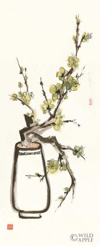 Reproduction of Moss Blossom by Chris Paschke - Wall Decor Art