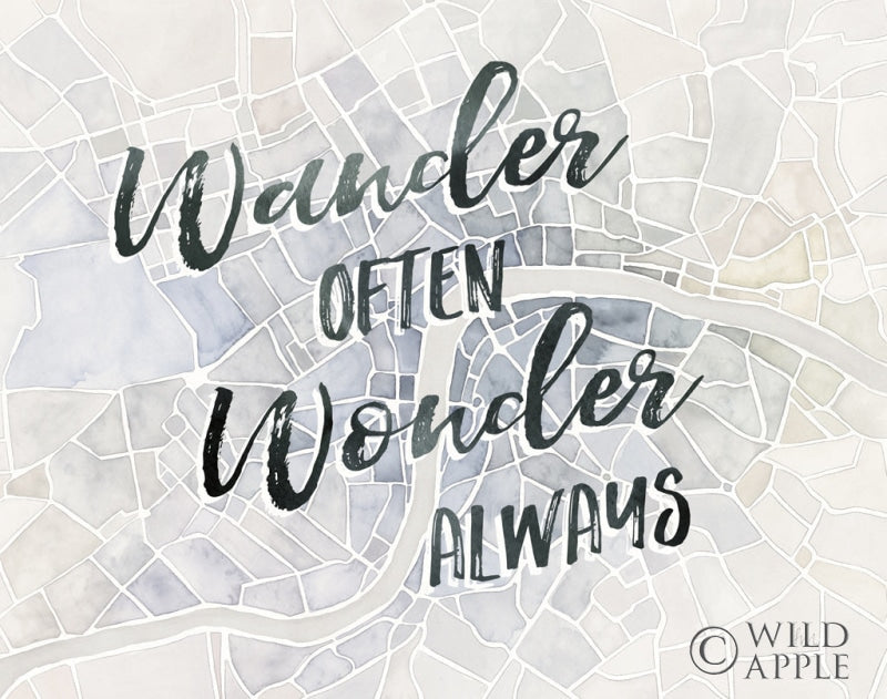 Reproduction of Watercolor Wanderlust London Adventure Crop by Laura Marshall - Wall Decor Art