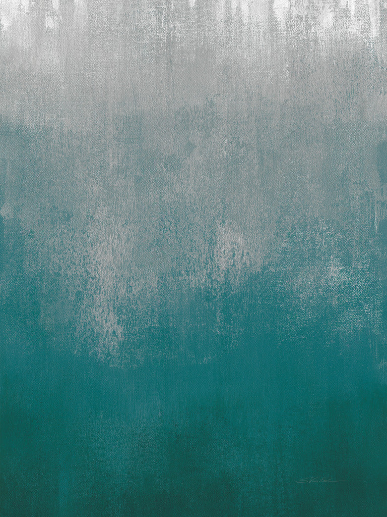 Reproduction of Silver Wave I Green Crop by Silvia Vassileva - Wall Decor Art