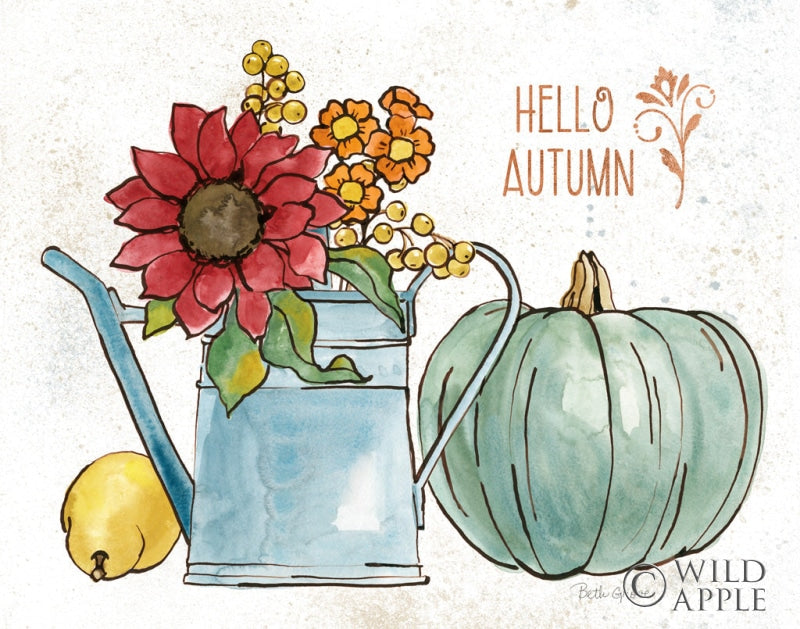 Reproduction of October Garden IV by Beth Grove - Wall Decor Art