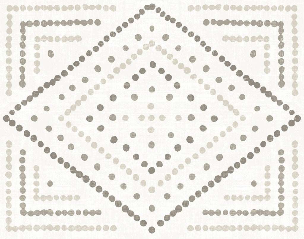 Reproduction of Daisy Dots Tile II Neutral by Wild Apple Portfolio - Wall Decor Art