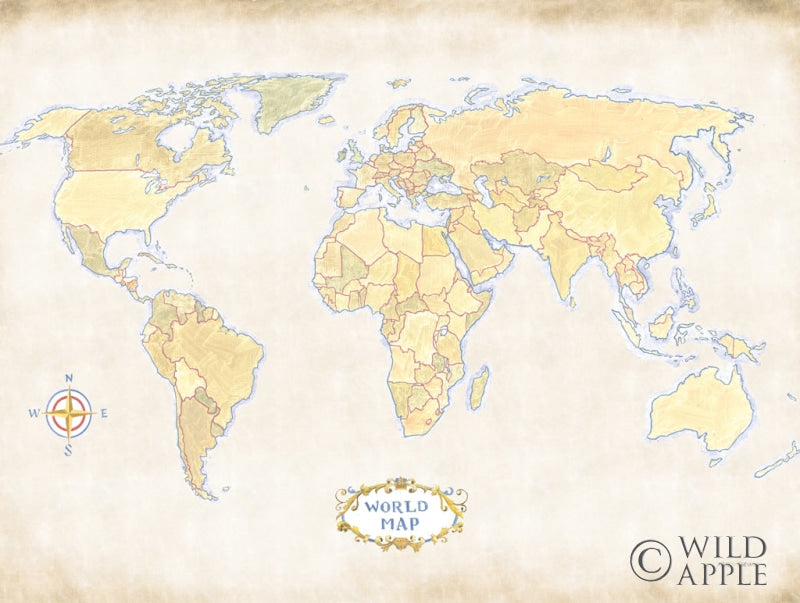 Reproduction of World Trekker I Crop by Marco Fabiano - Wall Decor Art