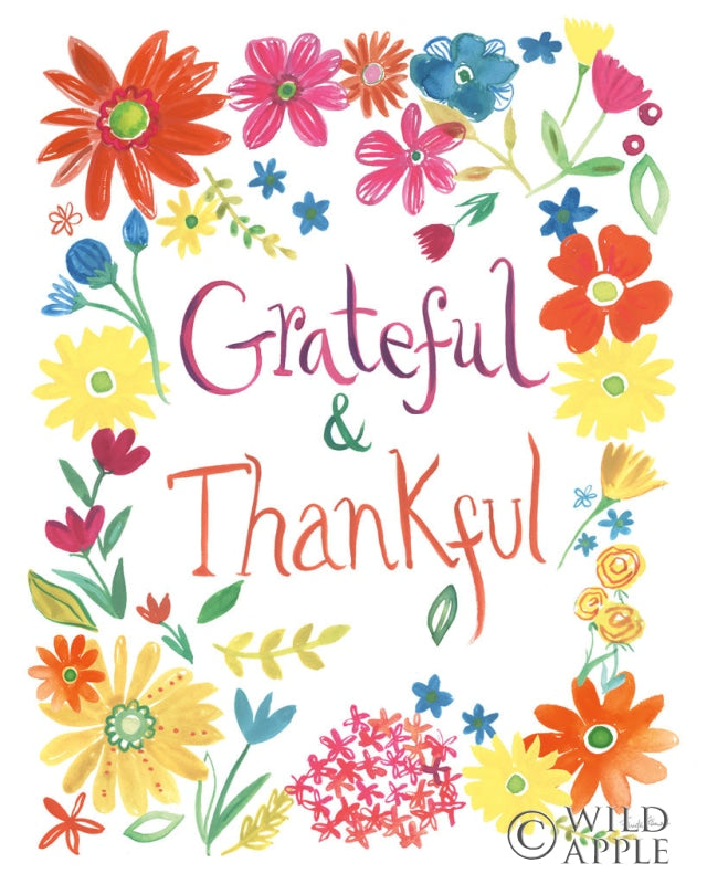 Reproduction of Floral Quote II by Farida Zaman - Wall Decor Art