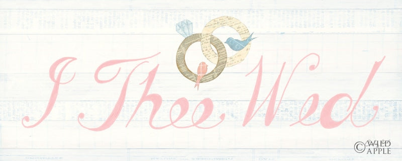 Reproduction of Lovebirds Sign I by Courtney Prahl - Wall Decor Art